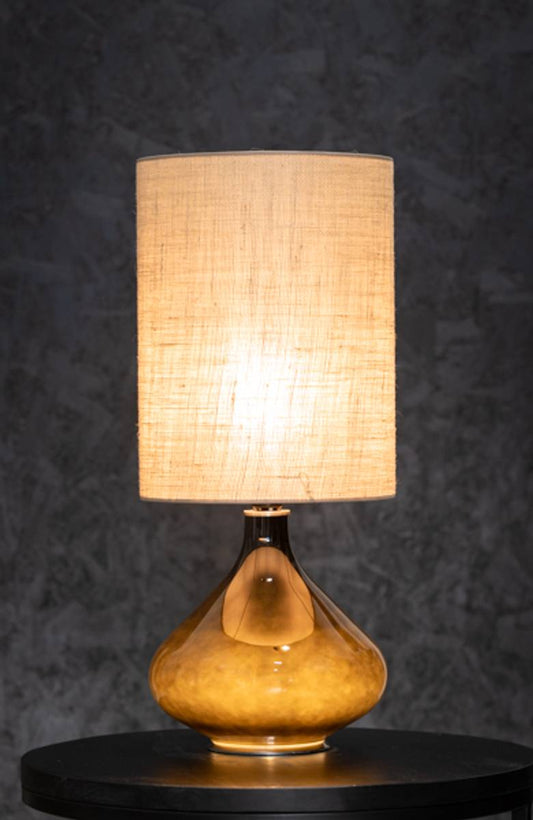 Flavia bordlampe 70 cm Negra Tosa Saco skjerm