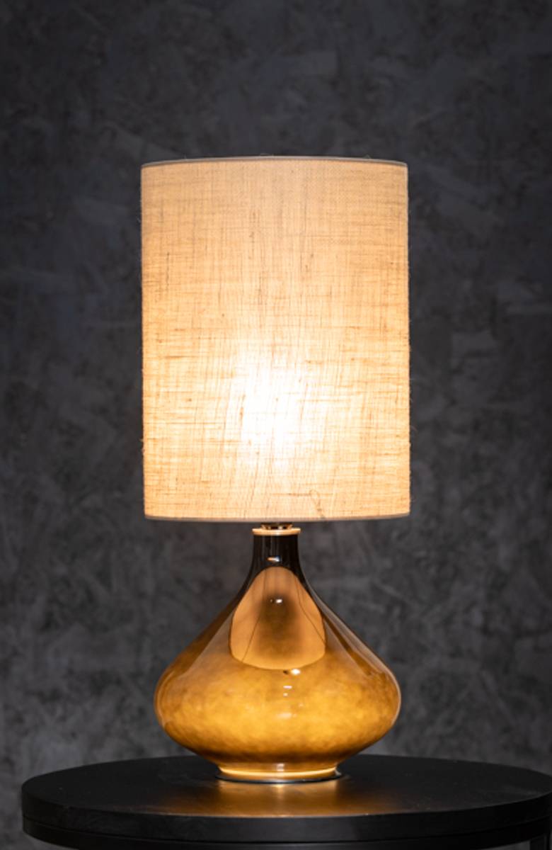 Flavia bordlampe 70 cm Negra Tosa Saco skjerm