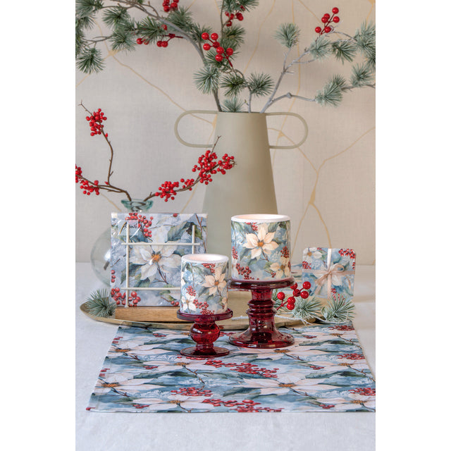 Serviett lunch Winter poinsettia