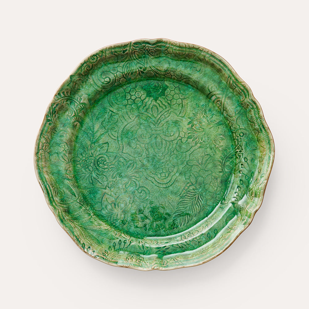 Tallerken Mønstret 28 cm Seaweed