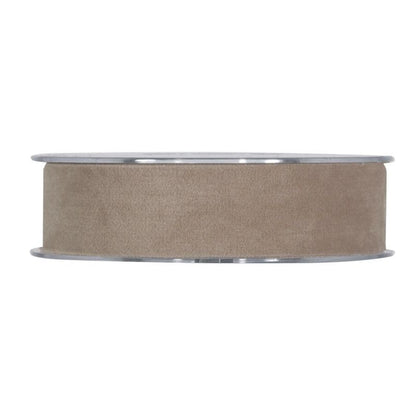 Dekorbånd velour Dove Grey 25 mm