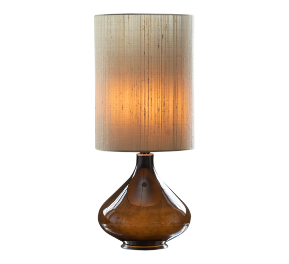 Flavia table lamp 70 cm Black Silk Grey Green shade