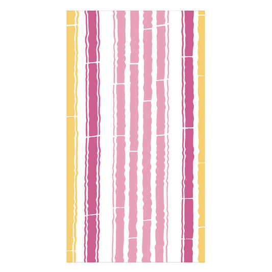 Serviett buffét bamboo stripe fuchsia pink