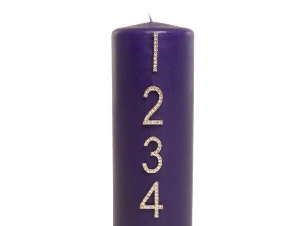 Adventstall diamant gull 1-2-3-4