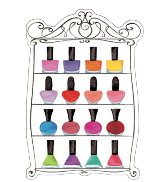Kort m/konvolutt nailpolish