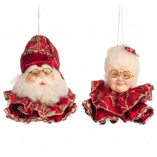 Juletrepynt A Song for the Season Santa head 16 cm