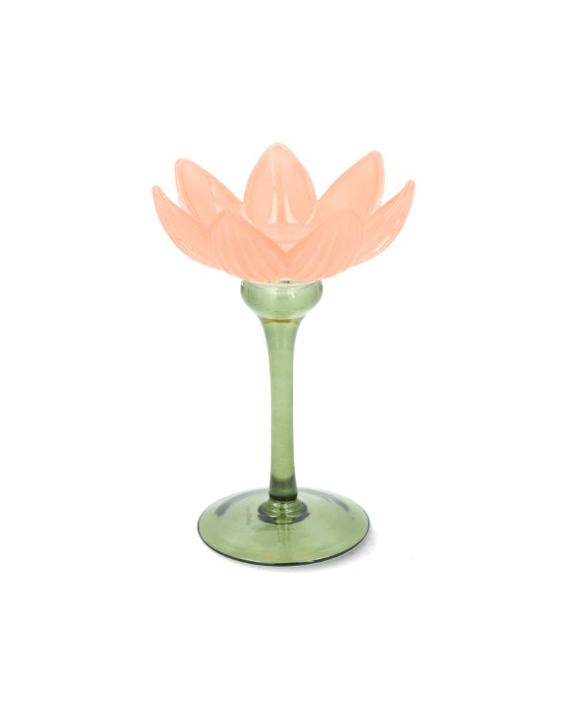 Telysholder vannlilje rosa 17 cm