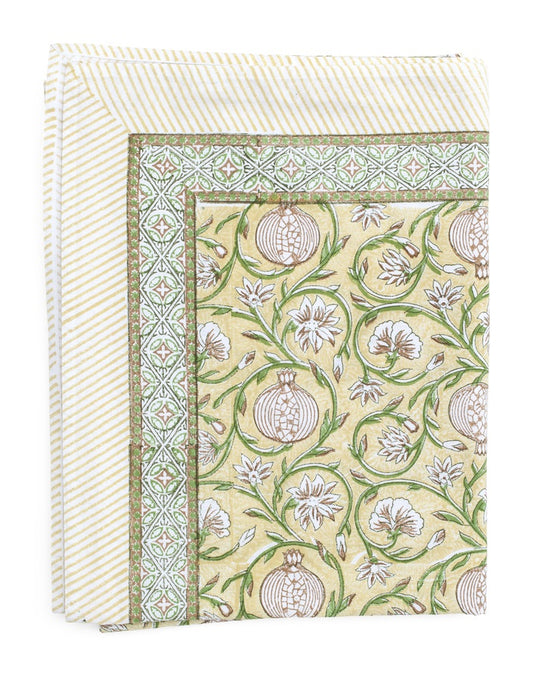 Tablecloth Tangier Pomegranate Butter Yellow 170x270 cm