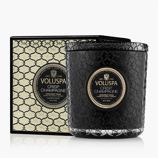 Crisp Champagne Boxed Luxe Jar Candle 80 timer
