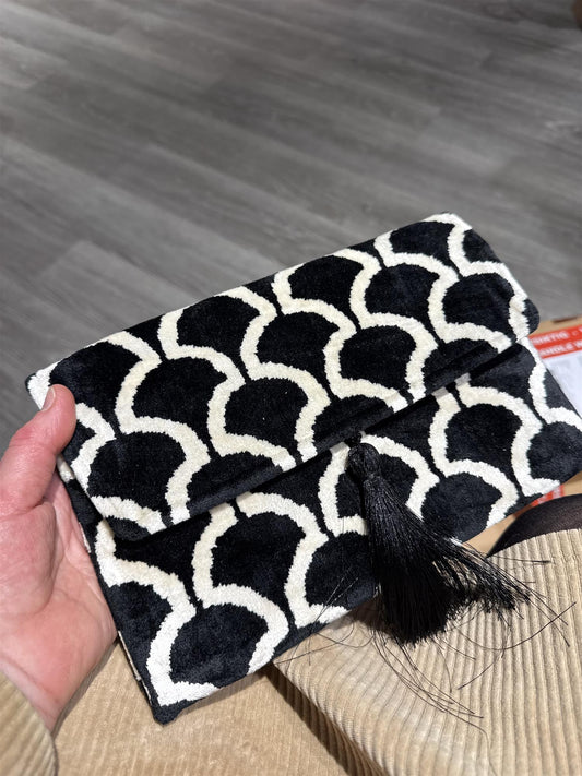 Ikat clutch bag sort