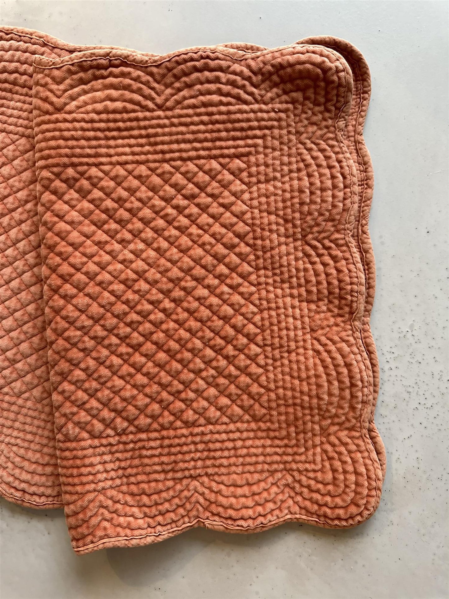 Spisebrikke velour Melon