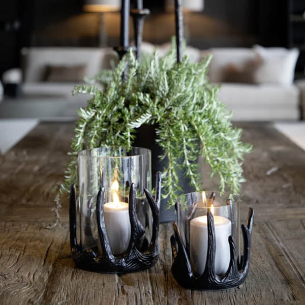 Antler lantern 18 cm