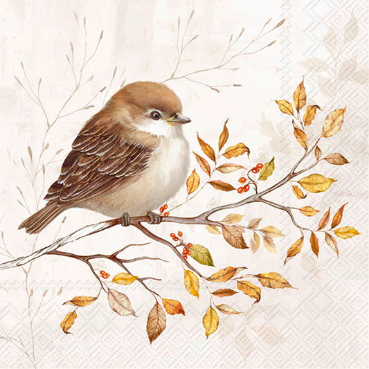 Serviett lunch Autumn Melody cream
