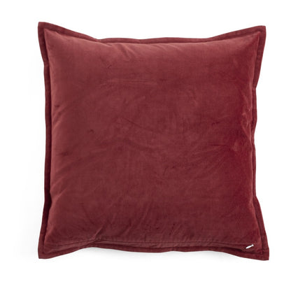 Pillowcase Velvet & Linen Embroidery Red 50x50 cm
