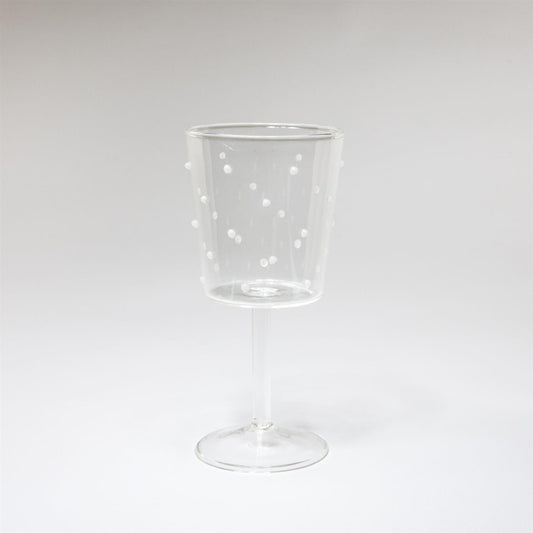 Venezia vinglass hvit 17 cm