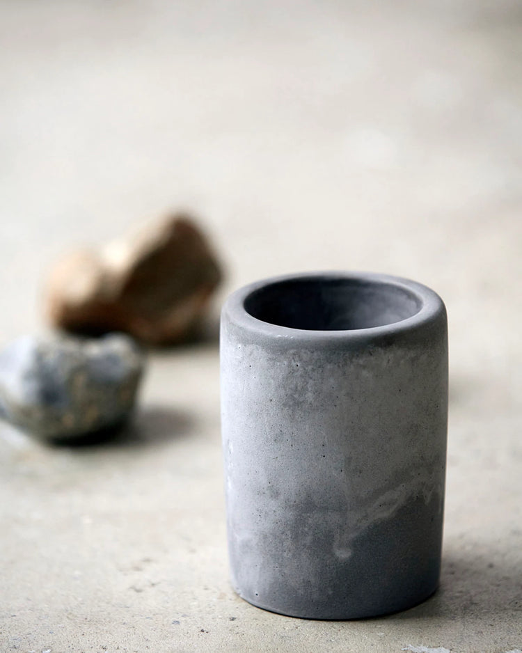 Toothbrush holder Cement 11 cm