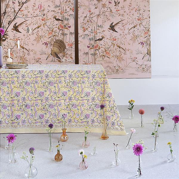 Tablecloth Pomegranate Yellow & Rose 150x350 cm