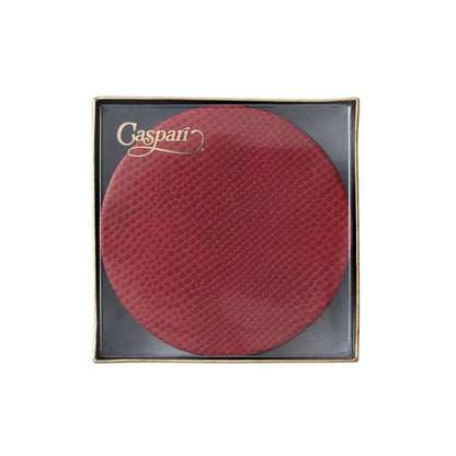 Coaster Snakeskin Crimson 8 stk