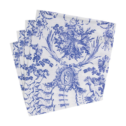 Napkin lunch romantic toile blue