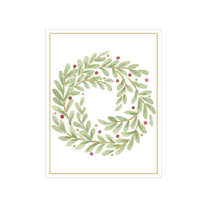 Lite kort Wreath Foil 4 stk