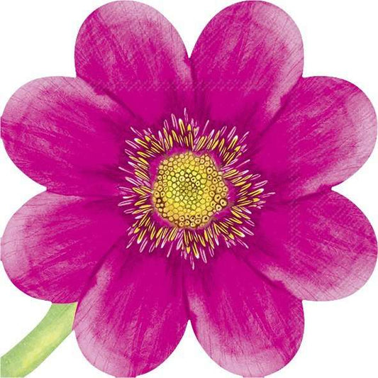 Serviett lunch Flower pink shaped