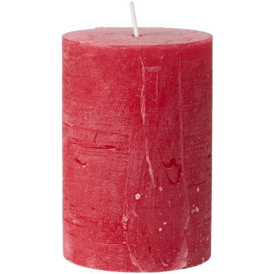 Pillar candle red 7x10 cm