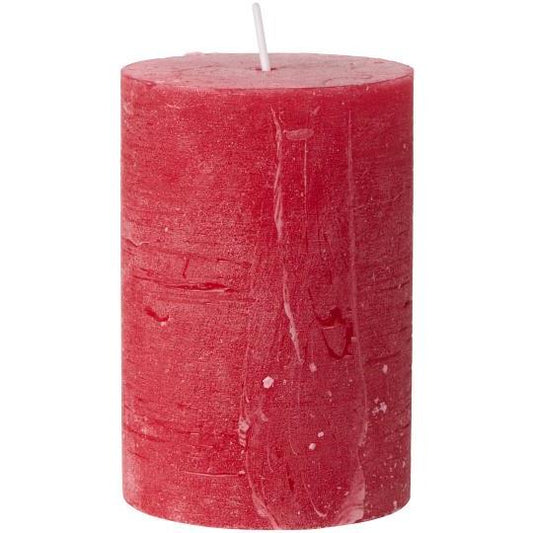 Pillar candle red 7x10 cm
