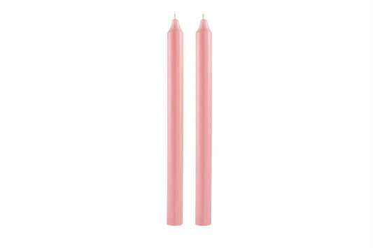 Taper candle apricot pink 29 cm