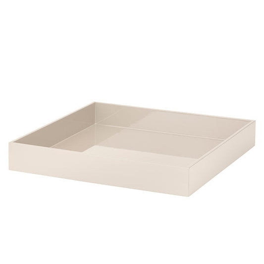 Lacquered cream tray 40x40 cm