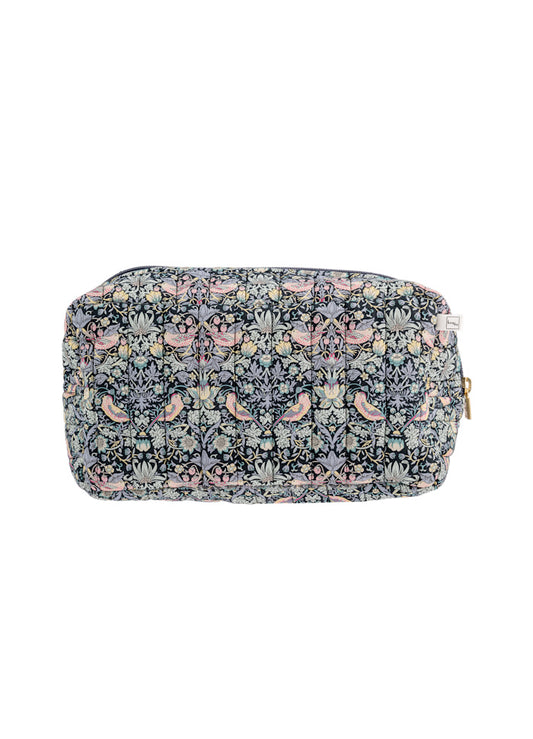Toalettmappe Square Liberty Strawberry Thief Black