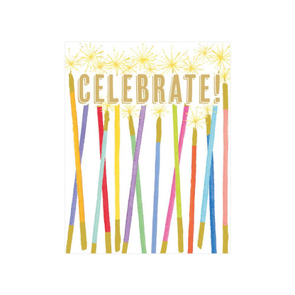 Lite kort Party Candles 4 stk