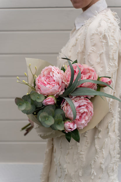 Peony light pink 65 cm